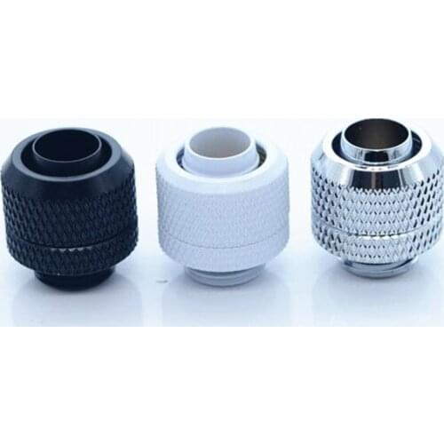 Computer water-cooled connector black white silver HRGKZ-B38 three points (3/8") thin tube hose quick-twist quick connect