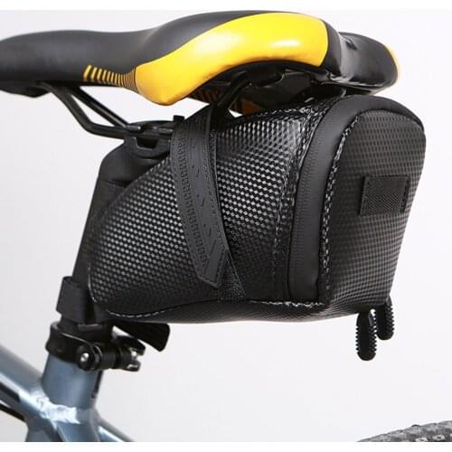 MTB Road Bike Saddle Bag Waterproof Cycling Seat Pouch Portable Seatpost Storage Bag Adjustable Tail Rear Bicycle Accessories