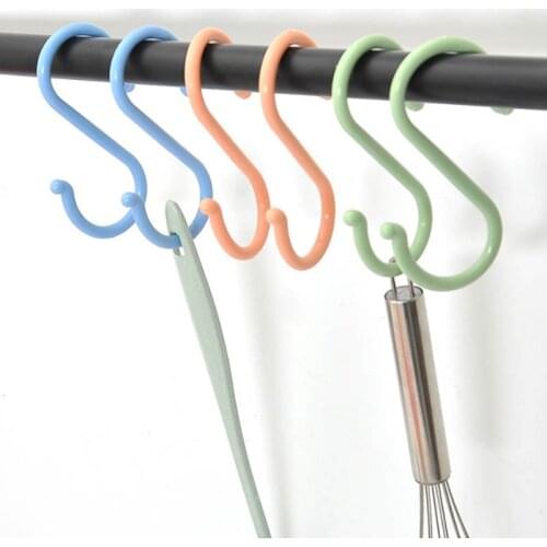 Clothing Rack Plastic Baby Stroller Hanger Durable Home Organizer Multi-purpose Portable Kitchen Hooks S Shape