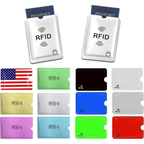 14pcs RFID Sleeves Theft Protection Set of 12 Credit Card Protector Sleeves + 2 Passport Holders