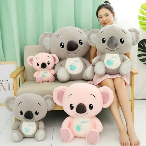 1pc 30/40cm Lovely Koala Plush Toys Stuffed Cartoon Animal Doll Fashion Toy for Kids Baby Lovely Happy Christmas Birthday Gift
