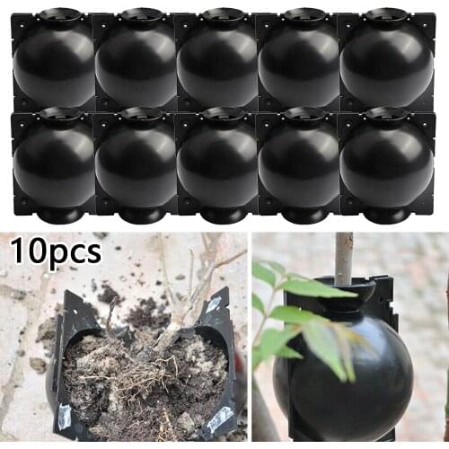 10Pcs Plant Rooting Ball Garden Nursery Pots Grafting Rooting Growing Breeding Box High Pressure Propagation Case