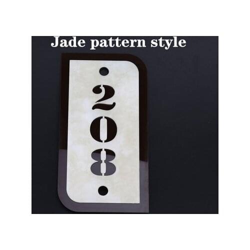 3 numbers house number retro style as acrylic door number Custom door plate apartment Hotel