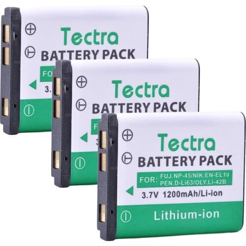 Tectra 3PCS Li-42B Li 42B Li42B Li-40B Rechargeable Battery for OLYMPUS U700 U710 FE230 FE340 FE290 FE360 U1040 X915 VR320 VR330