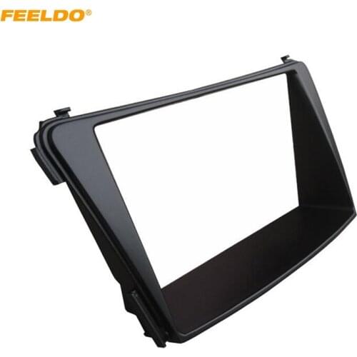 FEELDO Car 2Din Stereo Fascia Frame Installation Kit For Hyundai I-45 I-40 2012 CD/DVD Dashboard Refitting Panel Frame Adapter
