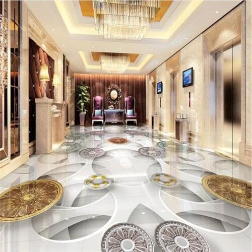 Beibehang Large custom wallpaper wall murmur European modern fashion 3D 3D floor tiles to draw papel de parede para quarto