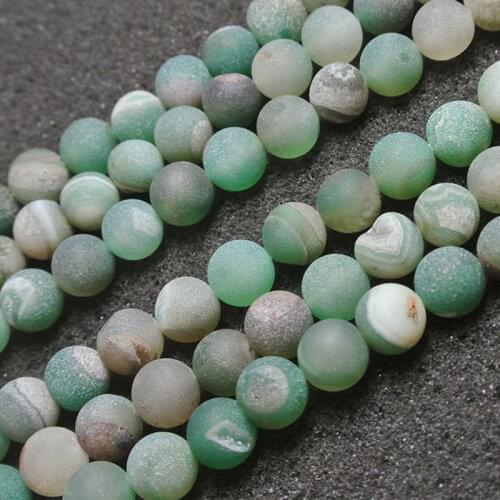 6-14mm Round Green Druzy Drusy Beads Stripe Agates Beads For Jewelry Making Beads Bracelets 15'' Needlework DIY Beads Trinket