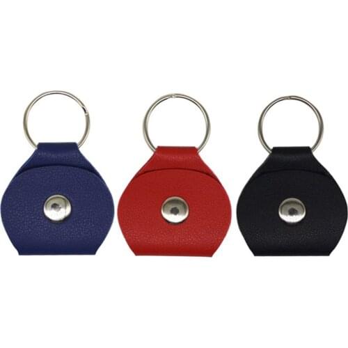 Guitar Pick Holder Case PU Leather Keychain Plectrum Key Fob Case Bag