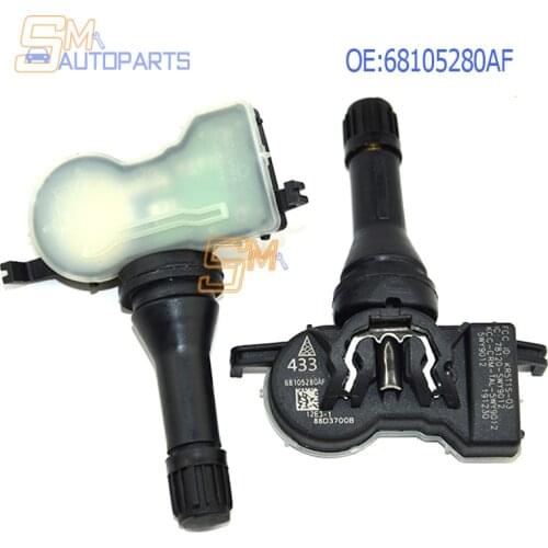 68105280AF TPMS Tire Pressure Sensors For Jeep Chrysler Dodge 433MHz