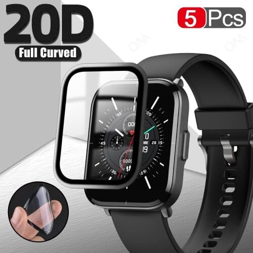 Mibro Color 20D Curved Edge Full Soft Protective Film Cover For Xiaomi Mibro Color Smart Watch Screen Protector (Not Glass)