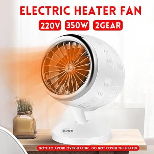 Electric Portable Mini Forced Heater Fan Handy Room Blower Radiator 350W 2 Gear