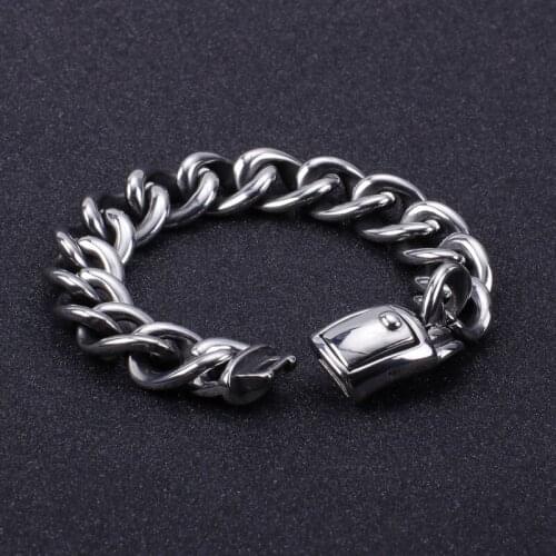 European and American personality fashion bracelet retro domineering stainless steel mens bracelet