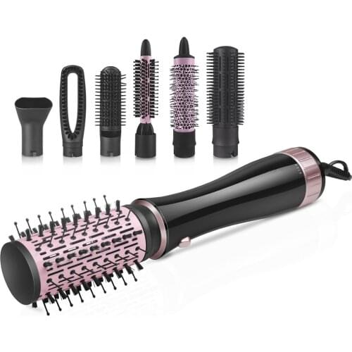 Hot Air Brush Hair Dryer Electric Hair Dryer Brush 2 IN 1 Hair Straightener Comb Curling Brush Hair Styling Tools Makeup Set