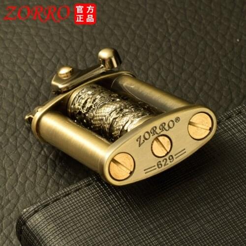 Zorro kerosene lighter 629 panlong column rocker arm creative personality grinding wheel retro