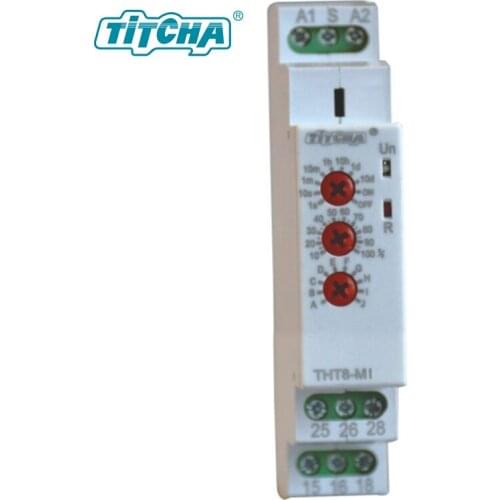 TITCHA THT8-M 16A Multifunction Timer Relay with 10 Function Choices AC DC 12V 24V 220V 230V Time Relay