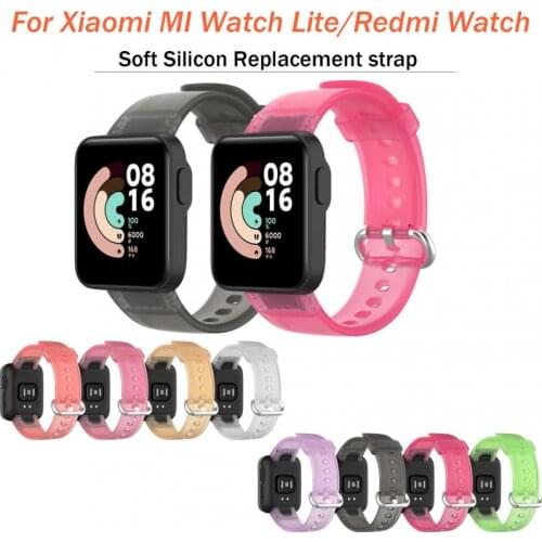 Soft Silicon For Xiaomi MI Watch Lite/Redmi Watch Smart Watch Colorful Transparent Bracelet For Xiaomi MI Watch Lite/Redmi Watch