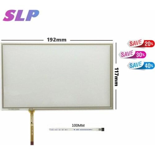 New 8''inch 4 wire Resistive Touch Screen Panel For HSD080IDW1-C01 C00 AT080TN64 ,AT080TN03 ,192mm*116mm 192mm*117mm Free Post
