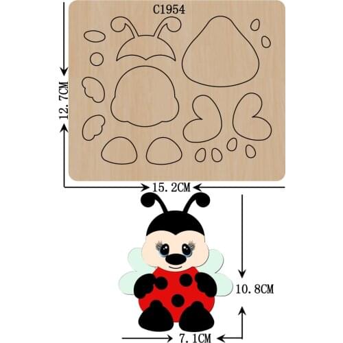 New honeybee Wooden die Scrapbooking C1954 Cutting Dies