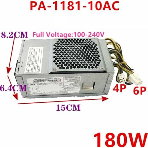 New PSU For Acer 6Pin 180W Power Supply PA-1181-10AC PA-1181-10AB FSP180-10TGBAA D17-180P2A HK280-72PP