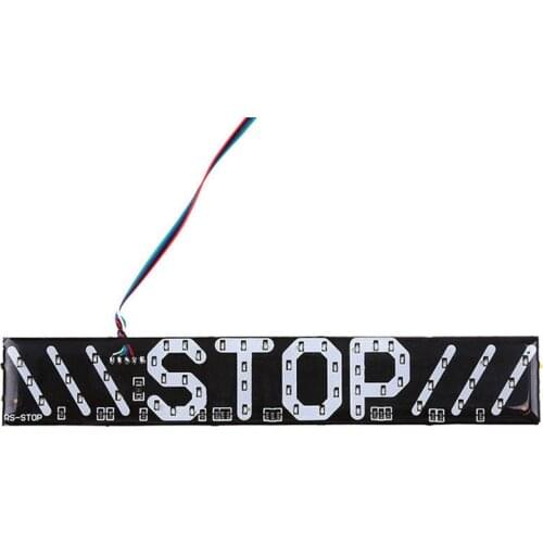 Red Brand New High Quality Waterproof High brightness Motorcycle Stop Brake Turn Signal License Plate Light Useful Car Truck