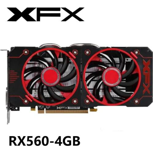 XFX RX 560 4GB 128Bit Desktop PC Gaming Graphics Cards For AMD Radeon RX500 4GB Video Cards GPU 560 550 570 Used