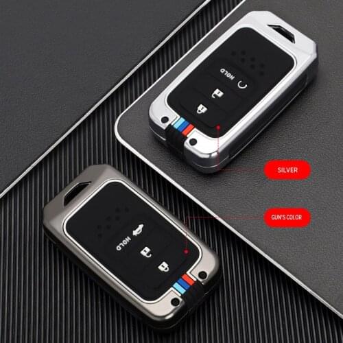 Fit For Honda For Fit Civic HR-V CRV Odyssey Accord 2013-2017 Zinc Alloy Car Styling Remote Smart Key Cover Fob Case Shell