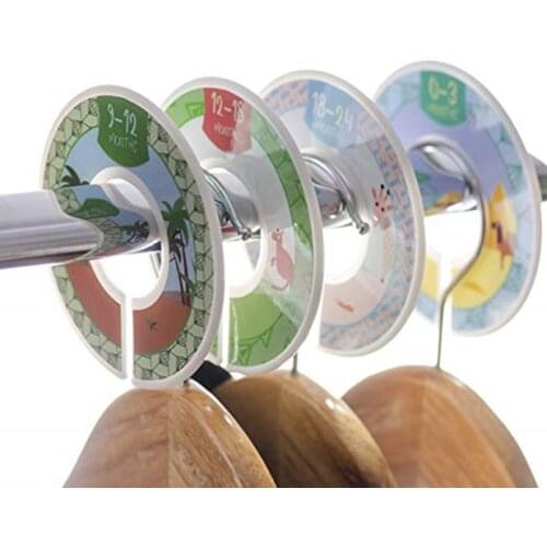 Closet Dividers for Baby Clothes 8pcs Baby Clothing Size Age Dividers from Newborn Infant to 24Month 12 Months Milestone Sticker