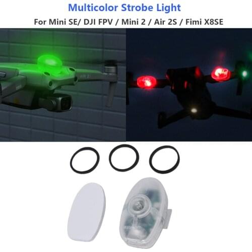 Drone Strobe Lights, Anti-Collision Lighting, RGB LED Lights for DJI Mini 2/Mavic Air 2/2 Pro/Mavic Mini/FPV/fimi x8 mini Drone