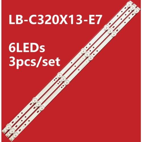 New 9pcs*6LED 560mm LED backlight strip for SVJ320AG2 130307 32D2000 SVJ320AK3 SVJ320AL1 SVJ320AG2_REV2_6LED_130307