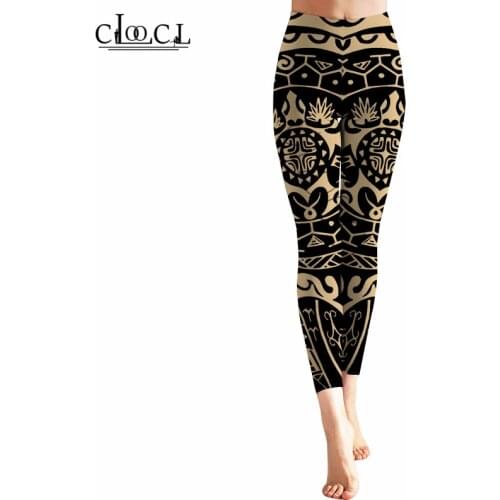 CLOOCL Women Leggings Viking Tattoo Polynesian Style 3D Printed Legging High Waist Elasticity Casual Female Fitness Sport Pants