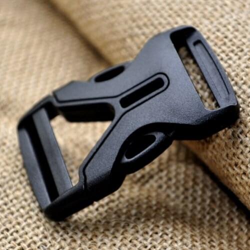 1" 1.5" Black Quick Side Release Plastic Buckles For 25/38mm Webbing 5Pcs DIY Bags Clothes Outdoor Tactical Belts Accessories