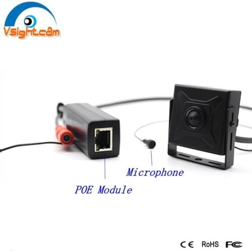 1080P Mini POE Audio IP Camera Pin hole Onvif P2P CCTV Network Security Micro Camera H.264 H.265 Support