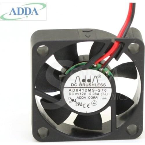 40mm Fan 12V DC FOR ADDA AD0412MS-G70 4010 40X10mm 0.08A Quiet Silent Mini Cooling Fan