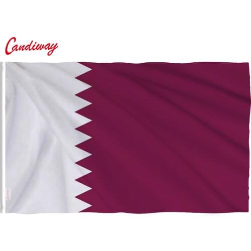 90 x 150cm Qatar flag polyester flags indoor and outdoor decoration NN085