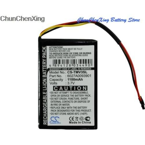Cameron Sino 1100mAh Battery for TomTom 4EM0.001.01, N14644, V3, XL IQ