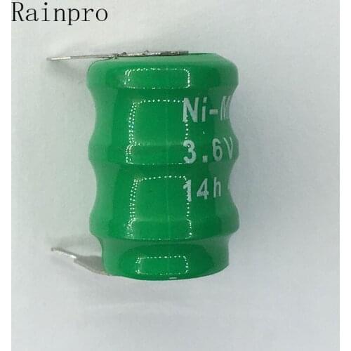 Rainpro 2PCS/LOT NI-MH 3.6V 40mAh Rechargable Battery Cells for Clock