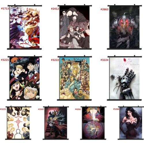 Fullmetal Alchemist Anime manga wall Poster Scroll A