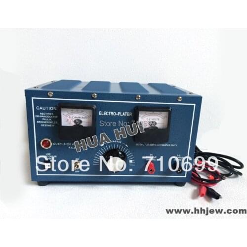 FREE SHIPPING Jewelry Electro plating machine, 30 Amp 20V Output Rectifier Electronic plating machine
