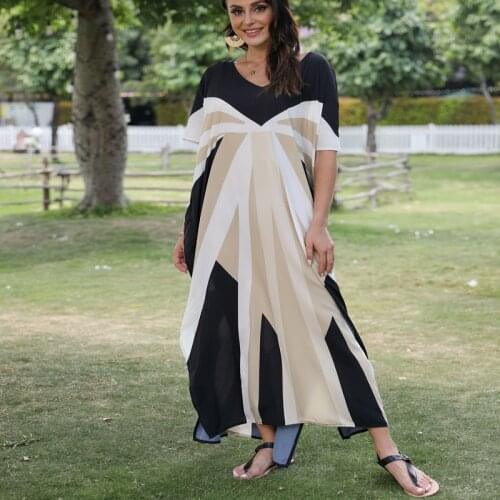 Plus size Boho Dress Swimsuit Cover up Robe Plage Pareo Dress Bikini Cover up Beachwear Cover-ups Sarong Bathing Suit For Women