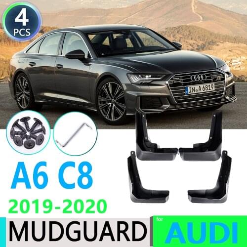 For Audi A6 Saloon S-Line Sport C8 2019~2020 Car Fender Mudguard Mud Flaps Guard Splash Flap Car Accessories
