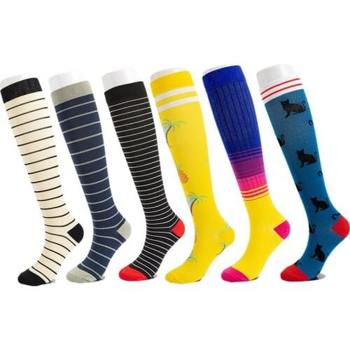 Compression Stockings Hiking Cycling Pressure Varicose Vein Stocking Yoga Golf Workout Wightlifting Socks Best Gift For Nursing