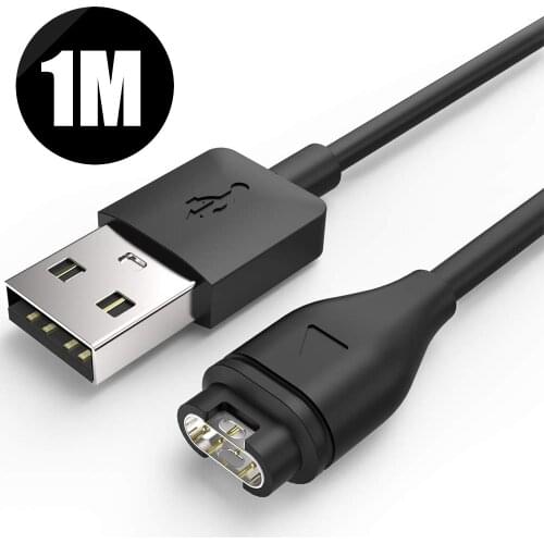 1m USB Fast Charging Data Cable Power Cables Charger Wire For Garmin Fenix 6 6S 6X 5 5S 5X Forerunner 245 Vivoactive 3 4 4S Venu