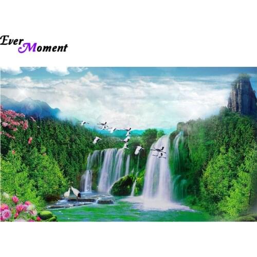 Picture of diamond mosaic handmade scenic cross stitch crystal diamond sets unfinished decorative full diamond embroidery ASF494