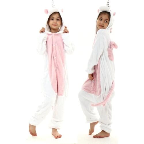 Newborn Baby Kigurumi Boys Girls Pajamas Animal Cartoon Romper Hooded Pyjama Cute Unicorn Costumes Toddler Cosplay Clothes