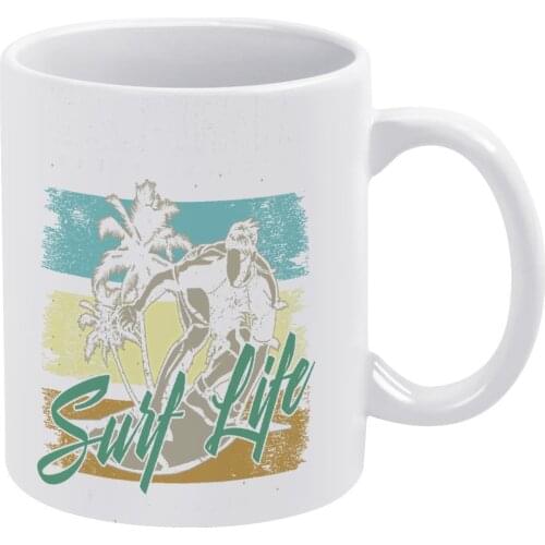 Surf Mug Tea Mug Cheap Stylish Pottery Cups