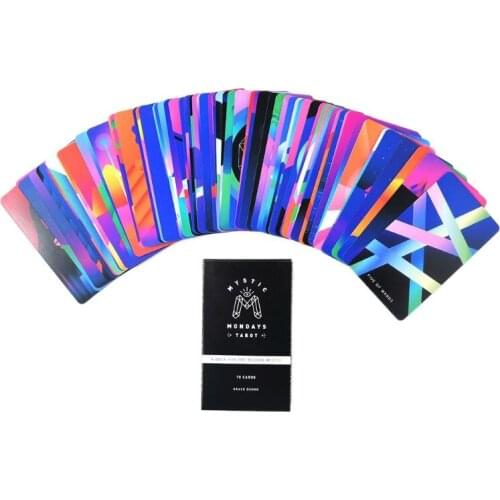 Mystic Mondays Tarot 78 Cards Tarot Deck English Prophet Cards Tarot Divination Fate Board Game
