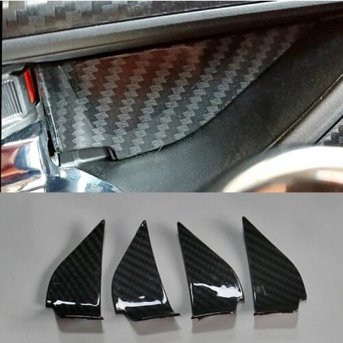 Carbon fiber Car Door Handle Bowl Cover Patch trim for Subaru Forester 2019 2020 2021 Subaru Xv 2018 2019 2020 2021 Accessories