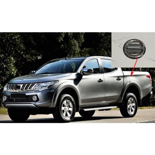 Chrome ABS Fuel Oil Tank Gas Cap Cover Trim for 2015-2018 Mitsubishi Triton L200 1PCS