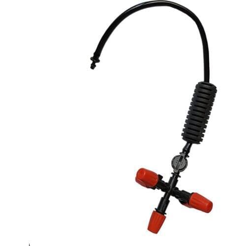 5-Way Cross Misting Nozzle Garden Patio Atomizing Spray Greenhouse Watering Sprinkler 5 Sets