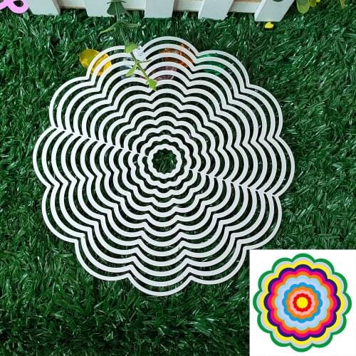 New 13-piece base round lace Metal Cutting Dies Decorative Scrapbooking Steel Craft Die Cut Embossing Paper Cards Stencils